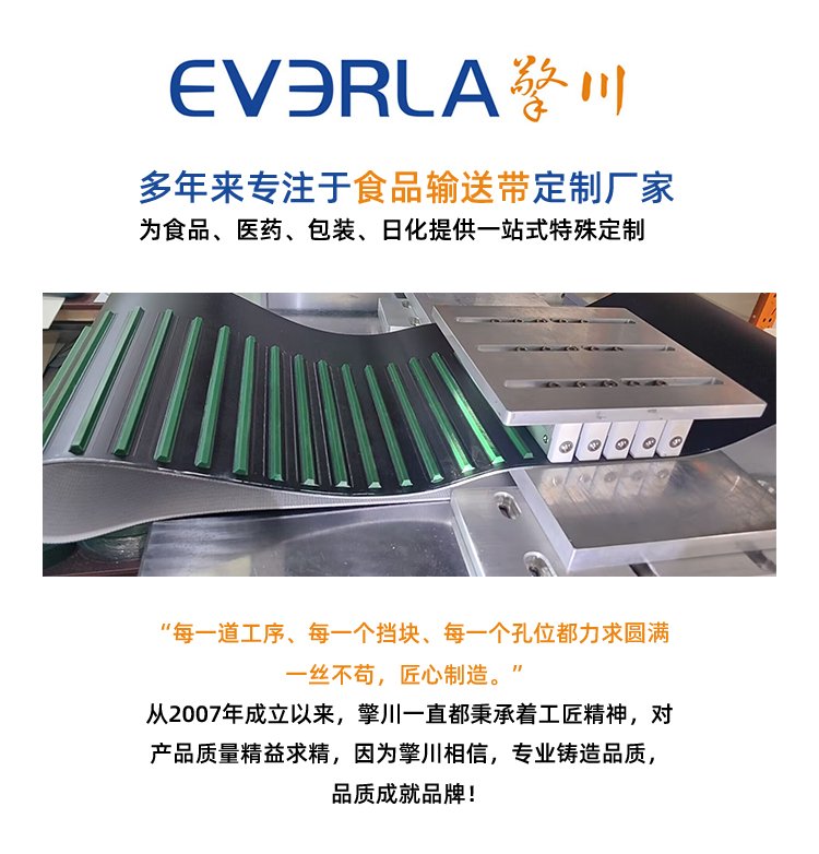 <a href='http://m.zhuex8.cn/' target='_blank'><u>PU同步帶</u></a>加開槽打孔綠布
